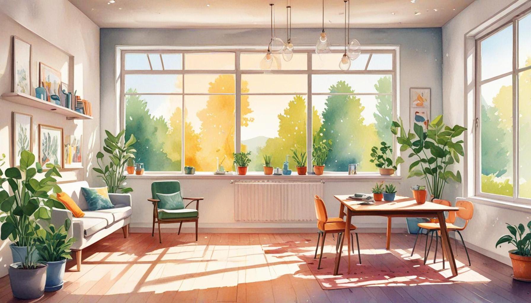 The influence of natural light on the efficiency of minimalist organized spaces