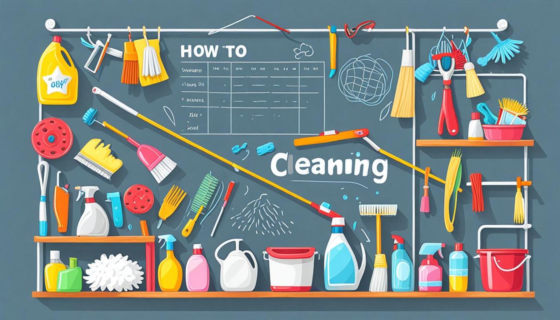 How to implement a cleaning and organization calendar for the whole family