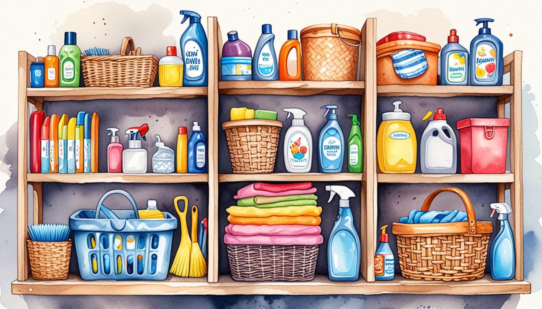 Organizational Solutions for Cleaning Items: How to Maximize Efficiency with Baskets and Shelves
