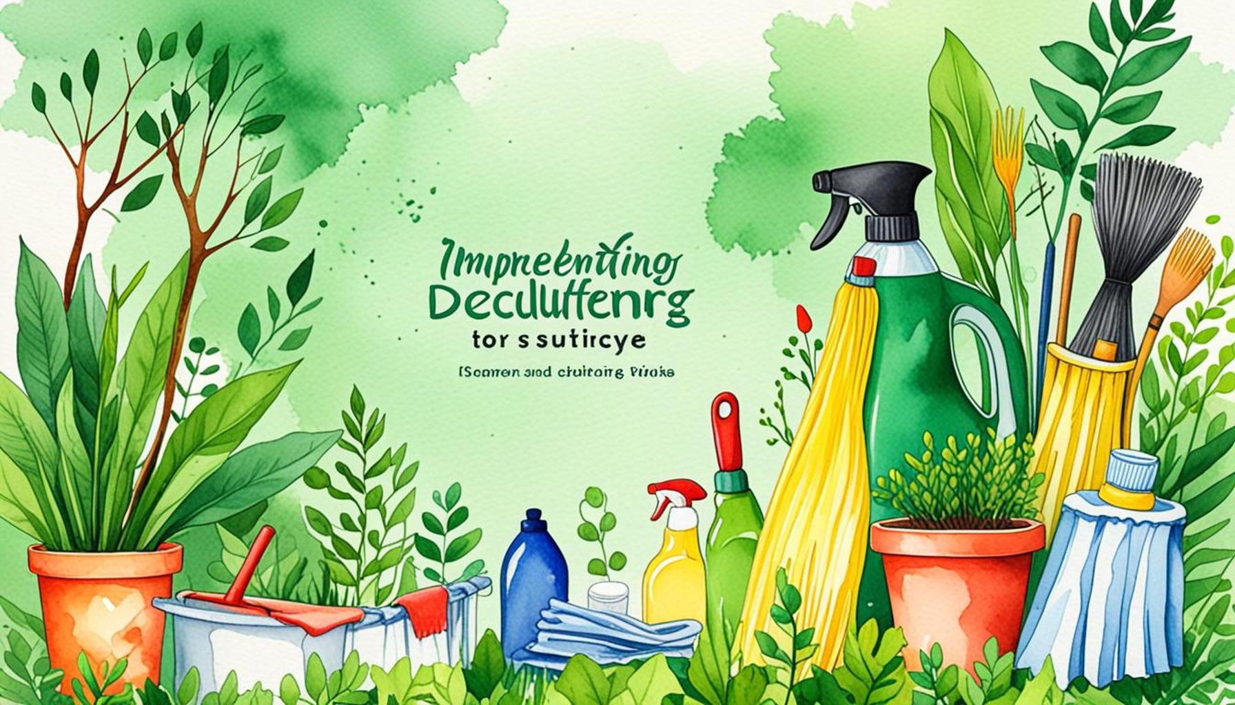 Implementing a Green Decluttering Strategy to Enhance Cleaning Efficiency and Sustainability