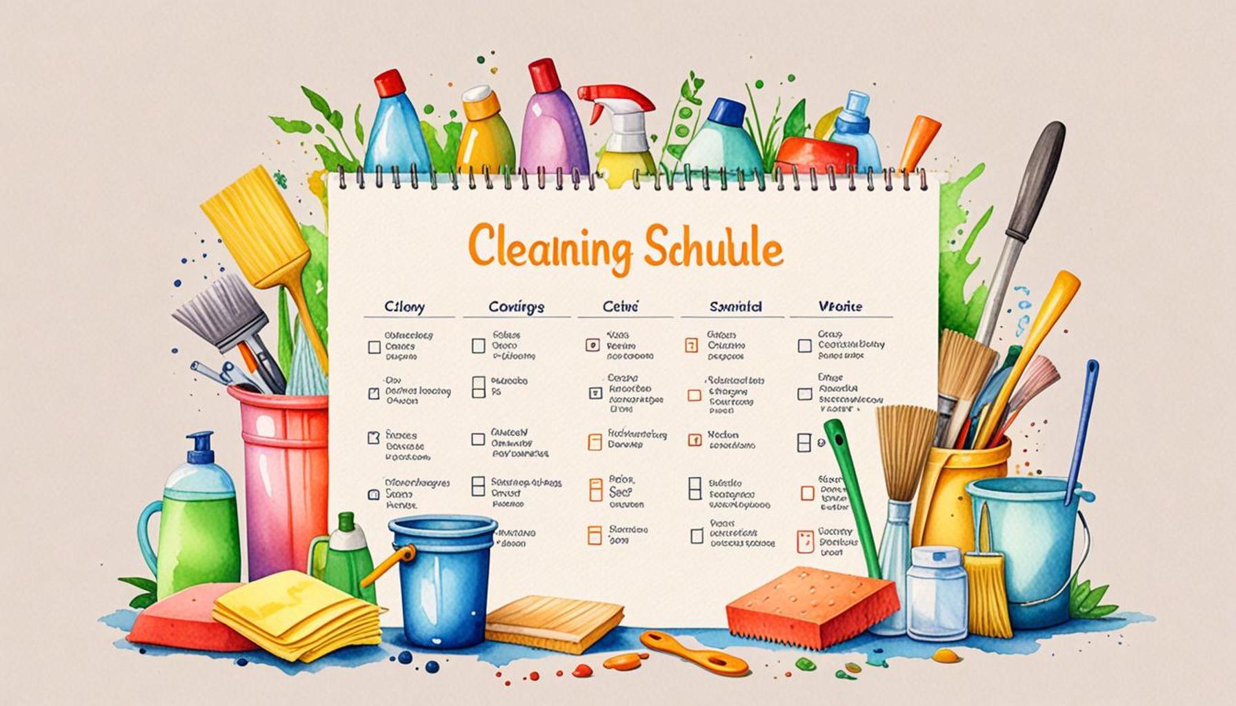 Creating a Cleaning Schedule that Minimizes Waste and Encourages Eco-Friendly Practices