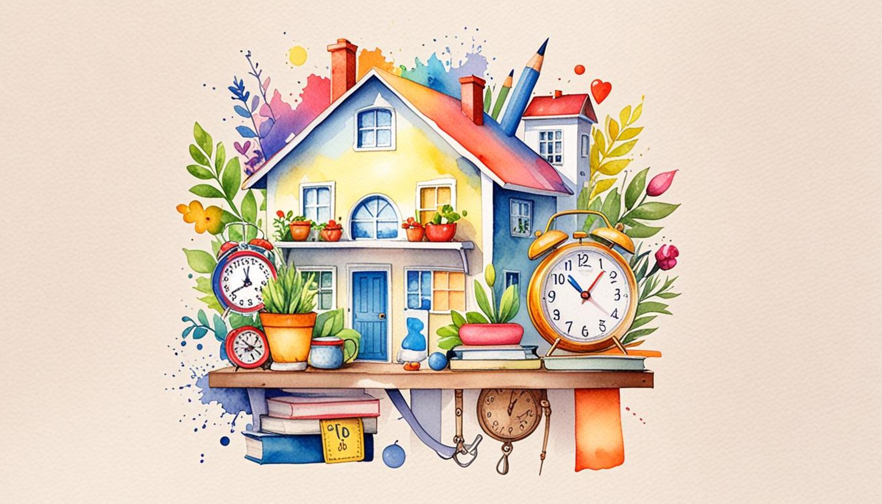 Time management strategies to keep the house organized during the daily routine