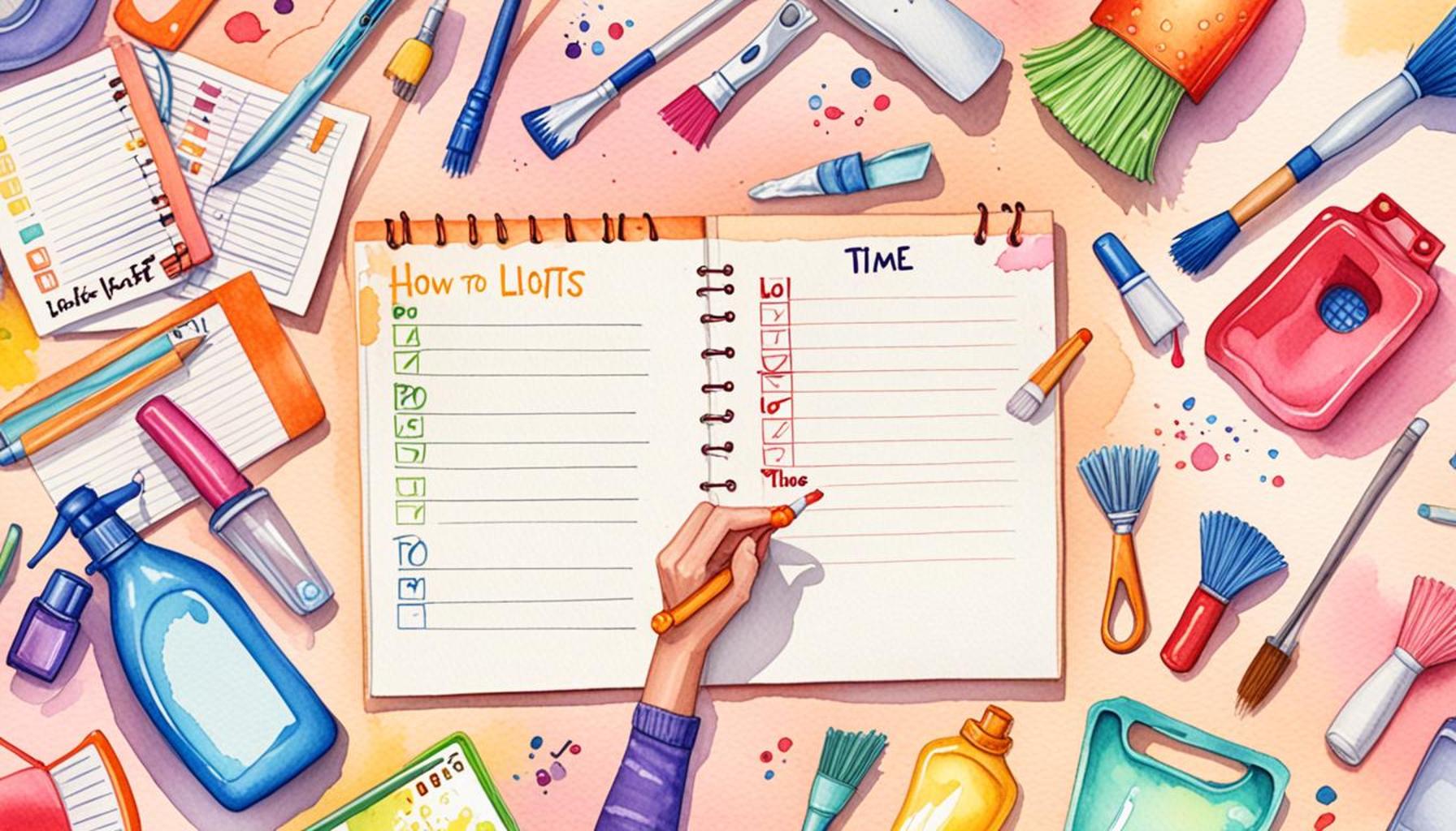 How to Use Task Lists to Manage Time Better in House Cleaning
